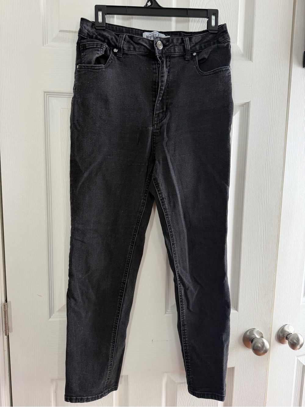 refuge Black Skinny Jeans - High Rise Slim Fit
